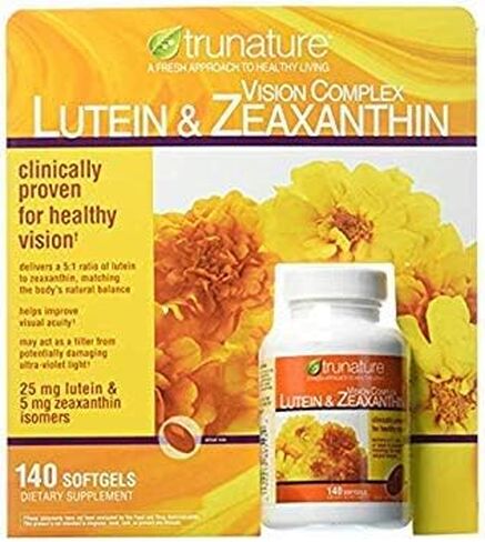 Trunature Lutein and Zeaxanthin Softgels, 140 Count (2 Packs) in Kuwait