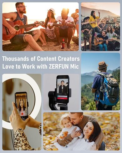 4 Wireless Lavalier Microphone System for iPhone Android Phone Computer, Mini Lapel Mic with USB C/Lightning, 48KHz 24Bit, Reverb,Noise Cancelling for Video Recording Podcast Stream Vlog TikTok in Kuwait