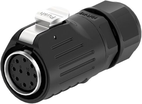 EW-LP24 reverse mounted multi-core circular aircraft flange metal mechanical equipment power connector(EW-LP24S-24P 5A) in Kuwait