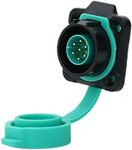 Reverse M16 waterproof aviation socket 2-3-4 core 5-7-8-9 pin power square seat quick connector connector(8 core square socket 5A250V) in Kuwait