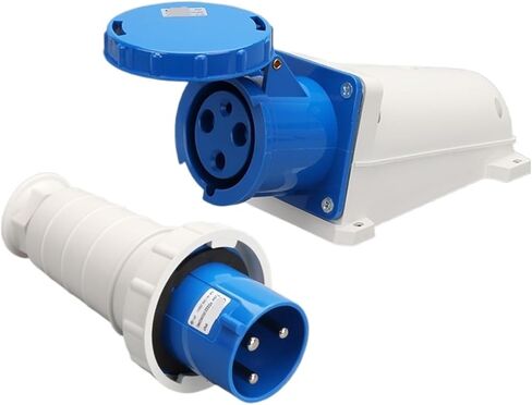 63A 3-pin industrial mounted socket weak current(Plug) in Kuwait