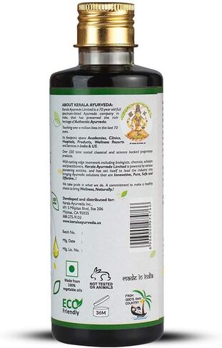 Kerala Ayurveda Kayyunyadi Thailam - Herbal Scalp Oil with Bhringaraj & Amla to Promote Normal, Lustrous Hair and Balance Pitta, 6.8 Fl Oz in Kuwait