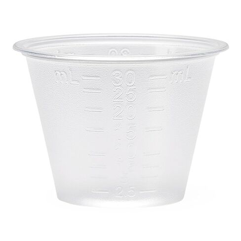 Graduated Plastic Medicine Cup, 30 mL, Graduated in Milliliters only,1,Each,DYND70000H in Kuwait