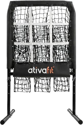 شبكة رمي البيسبول المحمولة من ATIVAFIT ذات 9 فتحات لمنطقة الضربة لتدريبات الرماية وممارسة الكرة اللينة والتدريب في الفناء الخلفي in Kuwait