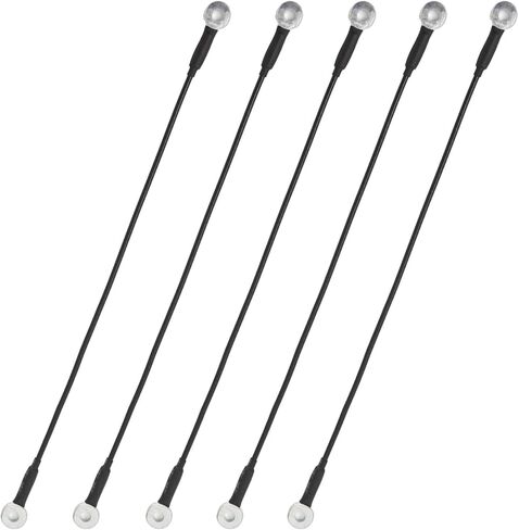 5 Pcs Vinyl Coated Stainless Steel Cable with Eyelets Short Wire Rope,1/8IN (3mm Anti-Shedding Cable Lock for Tool Lanyard Travel Luggage Bike Steel Wire Lock Cable (5 Pcs/12in) in Kuwait