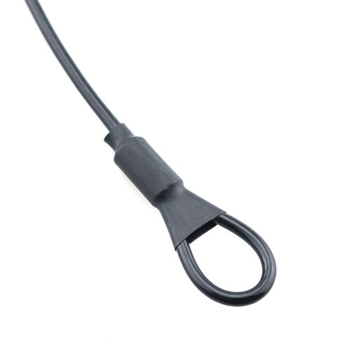 ZYAMY 10 قطع كابل سلك حبل الأمان 11.8 بوصة مع حلقة 3 مم قطرها سيليكون الفينيل المغلفة في الهواء الطلق كابل قصير حبل التعادل قفل سلسلة ربط السلامة 130 رطل التوتر البلاستيك المغلفة حبل الغسيل in Saudi Arabia