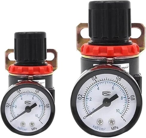 AFC2000 Filter for Compressor Oil Water Separator Regulator Trap Filter Airbrush G1/4 Air Pressure Reducing Valve(AFC w (PC4-02x2)) in Saudi Arabia