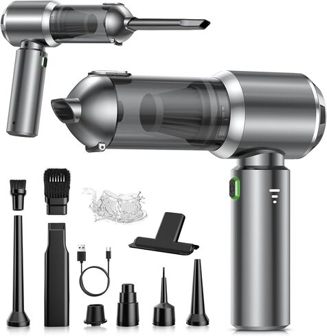 Handheld Vacuum Cleaner, 28000Pa Brushless Motor Cordless Car Vacuum Cleaner, 3-Speed Mini Hoovers with Multiple Brush Heads Hand Held Vacuum Cordless for Office, Home, Kitchen, Car, Pet Hair in Saudi Arabia