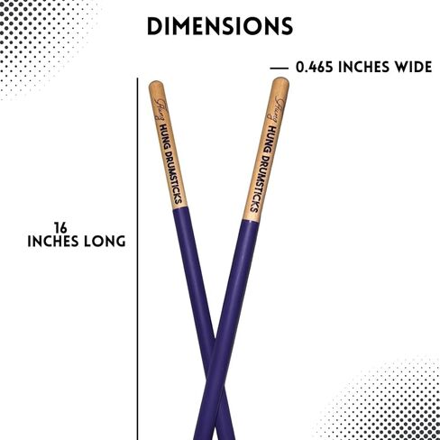 Timbale Drumsticks 0.440-Inch Hickory, 8 Pairs (16 Sticks), 16-Inch Durable for Salsa & Latin Percussion in Kuwait