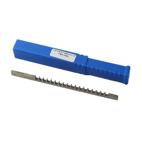 1 قطعة 1/8 A دفع نوع Keyway Broach بوصة حجم عالية السرعة الصلب HSS أداة القطع لآلة التطرق باستخدام الحاسب الآلي لأشغال المعادن in Kuwait