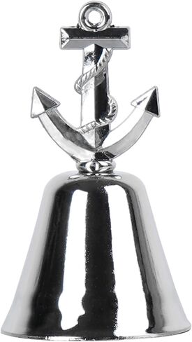 12 قطعة من حامل بطاقات المكان البحري - شكل جرس مرساة السفينة الفضية، حامل صور بطاقة اسم رقم الطاولة المعدنية لحفلات الزفاف على الشاطئ، والحفلات الساحلية، والأحداث ذات الطابع البحري in Kuwait