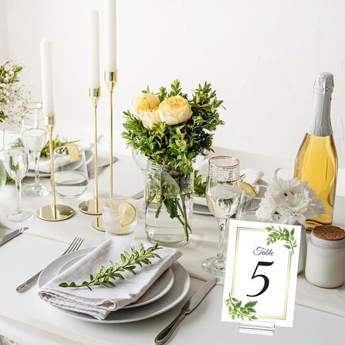 8 PCS Acrylic Stands Clear Place Card Holders, Clear Place Acrylic Stands for Table Numbers Wedding Photos Office Menu Meeting Display (2 Size) in Saudi Arabia