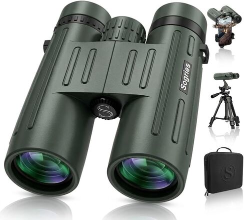 14x45 Binoculars for Adults High Powered,HD Binoculars for Bird Watching,Hunting,with Aluminum Alloy Phone Adapter,Tripod,Waterproof & Fog Proof,Large View for Travel,Hiking,Concert in Kuwait