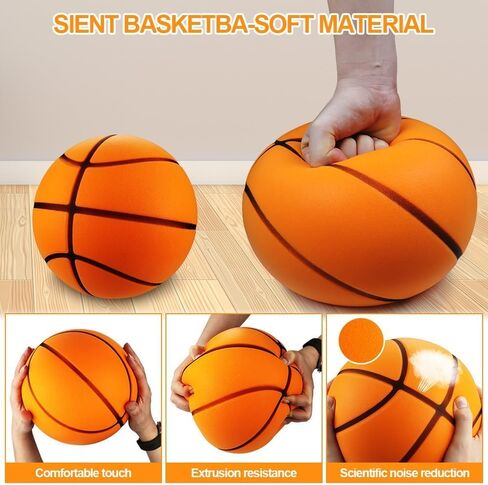 Silent Basketball-Size 7, 2026 New Dribble Dream Silent Basketball, Si-Lent Basket-Ball Dribbling Indoor, No Noise Basketballs for Various Indoor Activities (29.5") in Saudi Arabia