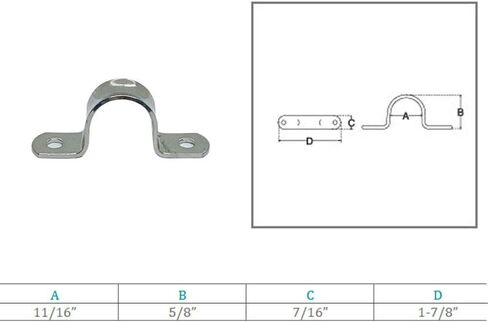 Prolinemax الفولاذ المقاوم للصدأ T316 11/16 "حزام العين 2 ثقوب معدات بحرية رفع تزوير in Kuwait