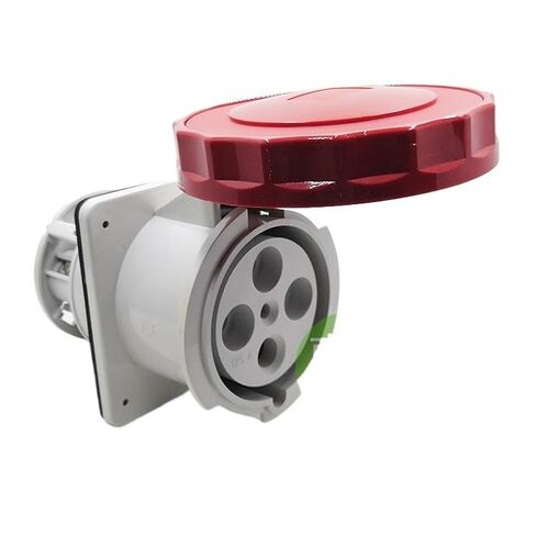 81694 415V Waterproof Screw Concealed Straight Industrial Socket (125A 6h IP67 4P red) in Saudi Arabia