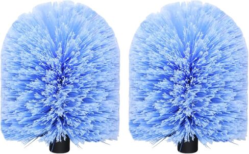Big Cobweb Duster Head Twist-On Spider Web Fuster for Outdoor & Indoor Web Cleaning // Fits Standard 3/4 Inch Threaded Poles // Cobweb Duster Brush Head Only - Bule -1 Pack in Kuwait