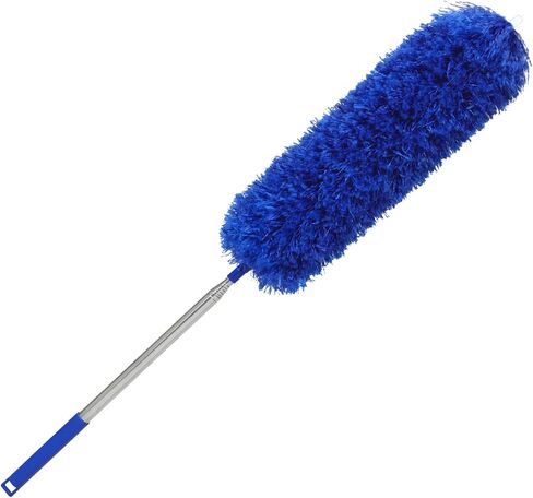 Duster with 80" Extension Pole for Cleaning, Bendable Duster Microfiber Head,Washable Cleaning Duster for Cobweb Cleaning,High Ceilings,Fan,Home,Furniture,Car in Kuwait