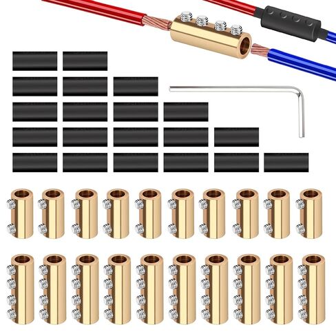 10pcs 6 موصلات سلك AWG Gauge ، محطة توصيل الأسلاك السريعة 80a ، ترسوب طرف توصيل الأسلاك السريع مع مسامير 40pcs 10pcs أنبوب تقلص الحرارة و مفصل الدائرة ، مجموعة موصل الدائرة in Kuwait