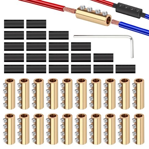 10pcs 6 موصلات سلك AWG Gauge ، محطة توصيل الأسلاك السريعة 80a ، ترسوب طرف توصيل الأسلاك السريع مع مسامير 40pcs 10pcs أنبوب تقلص الحرارة و مفصل الدائرة ، مجموعة موصل الدائرة in Kuwait
