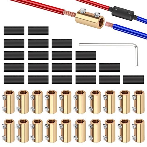10pcs 6 موصلات سلك AWG Gauge ، محطة توصيل الأسلاك السريعة 80a ، ترسوب طرف توصيل الأسلاك السريع مع مسامير 40pcs 10pcs أنبوب تقلص الحرارة و مفصل الدائرة ، مجموعة موصل الدائرة in Kuwait