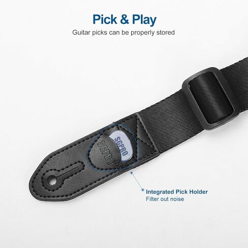 حزام جيتار وباس مبطن بالهواء طويل للغاية للموسيقيين طوال القامة (53 بوصة إلى 61 بوصة) - دعم كتف مبطن عريض جدًا لتوفير أقصى درجات الراحة in Kuwait