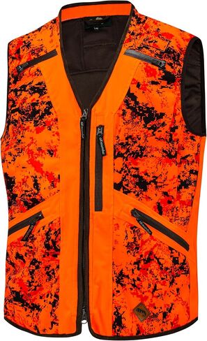 Atenze Blaze Orange Camo Hunting Vest Jacket for Man in Kuwait