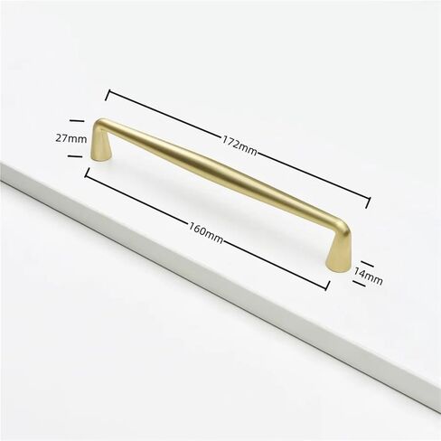 الصلبة سبائك الزنك مقابض للخزانة زخرفة الأثاث درج المطبخ خزانة باب التأثيرات 1 قطعة (نحى-النحاس-C160) in Kuwait