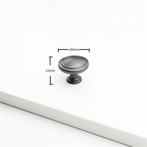 مقابض أثاث من سبائك الزنك الصلبة للدرج، أجهزة باب المطبخ، قطعة واحدة (RZ009-Space-gray) in Kuwait