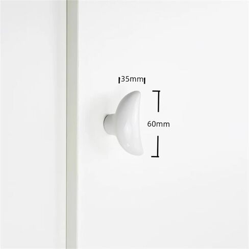 خزانة غرفة النجوم والسحب والأقمار والأثاث السيراميك وخزائن الملابس الكرتونية تسحب باب الدرج قطعة واحدة (القمر الأبيض) in Kuwait