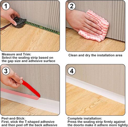 1.38 in x 20 Ft T-Shaped Silicone Weather Stripping Seal, Door Seal Tape for Doors and Windows,Weather Stripping Seal Strip Shower Sweep in Kuwait