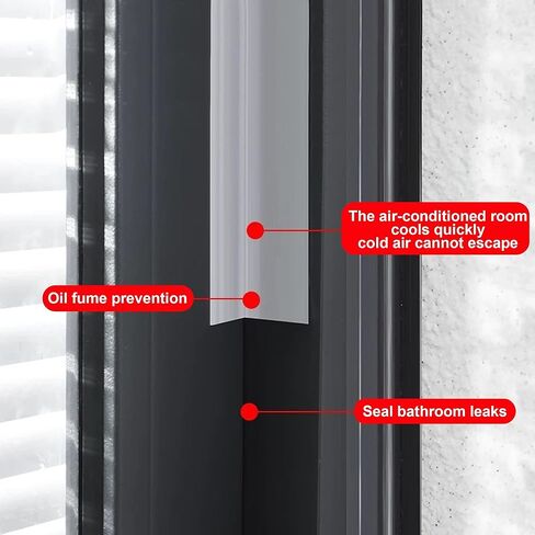 1.38 in x 20 Ft T-Shaped Silicone Weather Stripping Seal, Door Seal Tape for Doors and Windows,Weather Stripping Seal Strip Shower Sweep in Kuwait