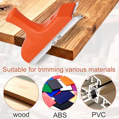 Edge Banding Trimmer with Stainless Steel Blade & Comfortable Grip, Woodworking Tool for Deburring Planing Correcting Wood Edges Veneer PVC ABS on Straight and Curved Surfaces in Saudi Arabia