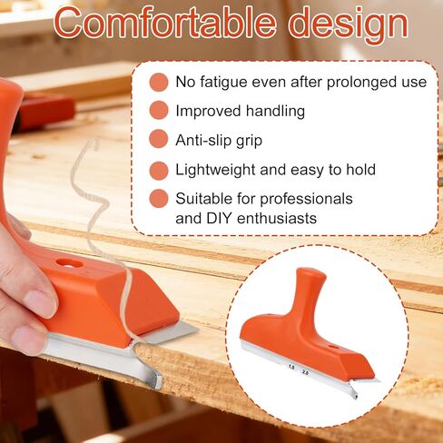 Edge Banding Trimmer with Stainless Steel Blade & Comfortable Grip, Woodworking Tool for Deburring Planing Correcting Wood Edges Veneer PVC ABS on Straight and Curved Surfaces in Saudi Arabia