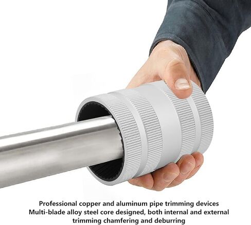 Pipe Reamer Tool, Pipe Deburring Tool, 5/16" to 2-1/8" Conduit Reamer for Copper PVC Pipes, Inner Outer Pipe Reamer, Copper Tubing Cleaner, Tube Chamfering Plumber Tools in Kuwait