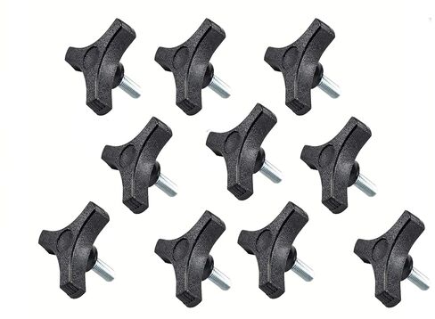 10PCS 3/8-16 Male Thread Wing Nut Knob 2 inch Diameter with 1.3 inch Long Threaded Post for Lawn Mower, Woodworking Tools & Jigs, Clamps Umbrella Base, Wing Nut Knob in Saudi Arabia