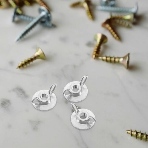 20 Pcs 1/4-20 Stainless Nuts with Washer Base for Hurricane Shutters and Storm Panels Includes Shutter Wingnut Driver for Easy Installation and Maintenance in Kuwait