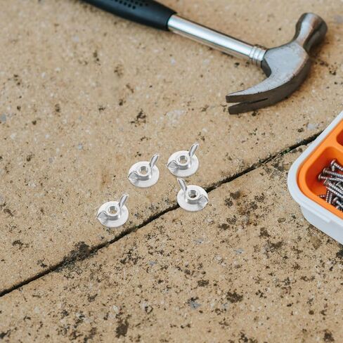 20 Pcs 1/4-20 Stainless Nuts with Washer Base for Hurricane Shutters and Storm Panels Includes Shutter Wingnut Driver for Easy Installation and Maintenance in Kuwait