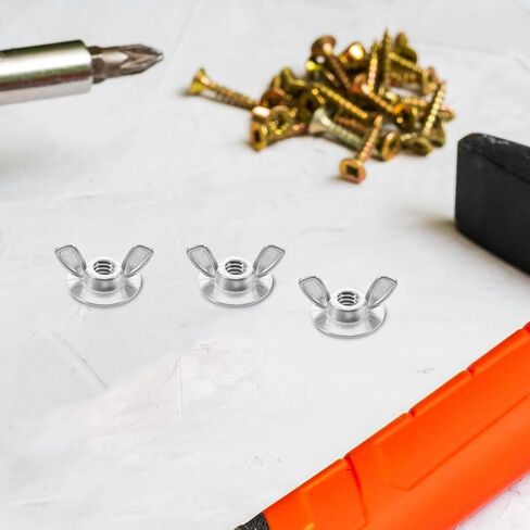 20 Pcs 1/4-20 Stainless Nuts with Washer Base for Hurricane Shutters and Storm Panels Includes Shutter Wingnut Driver for Easy Installation and Maintenance in Kuwait