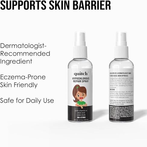 رذاذ إصلاح البشرة هيبوكلوروس من كيتش، رذاذ الإسعافات الأولية لعلاج الأكزيما، علاج الجلد الجاف، مسح التنظيف قبل كريم الأكزيما، غسول الجسم والوجه الحساس، تخفيف الحكة in Kuwait