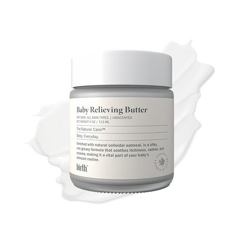 Birth's Baby Eczema Butter | Steroid-Free | Natural Cocoa Seed Butter with Colloidal Oatmeal | Itchy & Irritated Skin | Non-Greasy Formula to Soothe Rashes & Dryness | Sensitive Skin | 4oz 113 ml in Kuwait