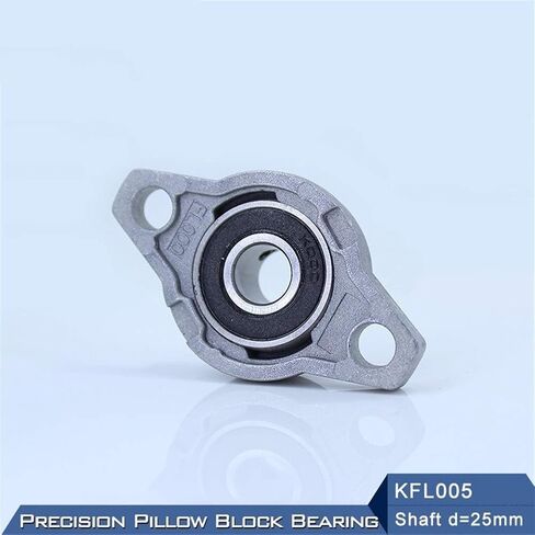 Bearing Housings KFL005 Mounted 25 mm Shaft Diameter KFL Zinc Alloy Pillow Block Housing Flange Bearings FL005 in Kuwait
