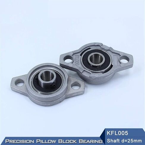 Bearing Housings KFL005 Mounted 25 mm Shaft Diameter KFL Zinc Alloy Pillow Block Housing Flange Bearings FL005 in Kuwait