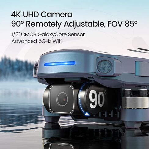 Holy Stone HS360D GPS بدون طيار مع كاميرا 4K للبالغين ، 249G RC Quadcopter مع وقت طيران لمدة 80 دقيقة ، 500 قدم النطاق FPV المبتدئين ، عودة السيارات ، بطاريتين ، ترقية HS360s in Kuwait