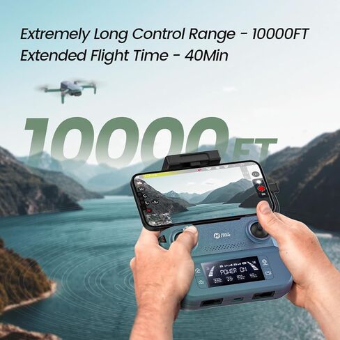 Holy Stone HS360D GPS بدون طيار مع كاميرا 4K للبالغين ، 249G RC Quadcopter مع وقت طيران لمدة 80 دقيقة ، 500 قدم النطاق FPV المبتدئين ، عودة السيارات ، بطاريتين ، ترقية HS360s in Kuwait