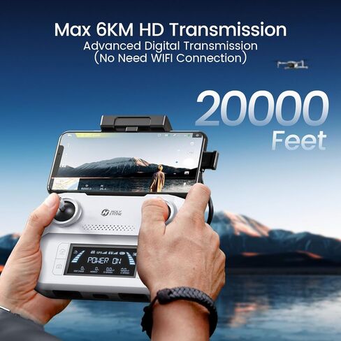 Holy Stone HS360D GPS بدون طيار مع كاميرا 4K للبالغين ، 249G RC Quadcopter مع وقت طيران لمدة 80 دقيقة ، 500 قدم النطاق FPV المبتدئين ، عودة السيارات ، بطاريتين ، ترقية HS360s in Kuwait