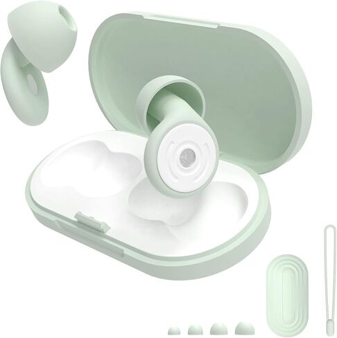 سدادات أذن ناعمة للنوم مريحة ومناسبة للدراسة والحفلات الموسيقية والسفر وسدادات أذن من السيليكون قابلة لإعادة الاستخدام وخاصية إلغاء الضوضاء - 30 ديسيبل in Kuwait