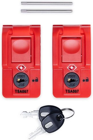 Red Pelican TSA قفل المزلاج مع المفاتيح. مصممة لتناسب حالات سلسلة Pelican Air Series المختارة. in Saudi Arabia