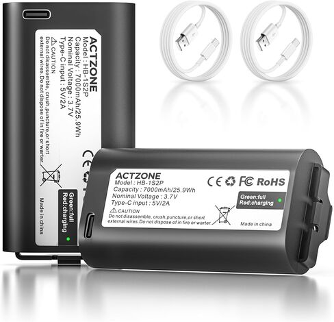 Upgraded 7000mAh Battery Compatible with My-Q Garage Door Video Camera Keypad, Video Keypad Rechargeable Battery with USB-C Cable in Kuwait