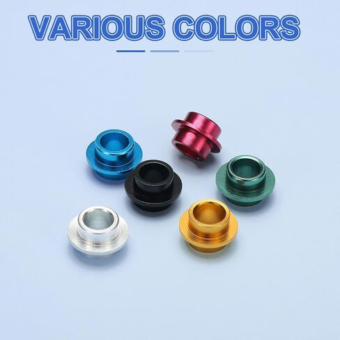 Inline Skate Bearing Bushing Spacers, Skate Axles Shaft Spacers Roller Bushing Gasket Wheel Center Bearing Fitting for (Skating/Skateboard) 8mm & 12 Pcs & Aluminum & 3 Colors-Set 2 in Saudi Arabia